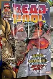 Deadpool #1 Facsimile Edition 24”x36” Folded Promo Poster McGuinness Marvel 2024