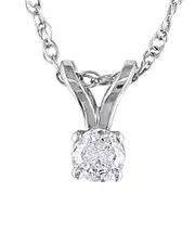 14K 0.10 ct. tw. Diamond Necklace