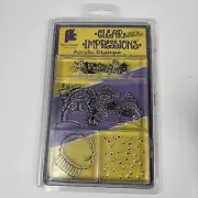 Clear Impressions Clear Acrylic Stamp Sets Snowmen and Mitten New