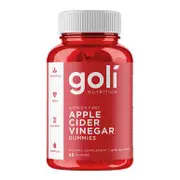 Goli Apple Cider Vinegar Gummies, Organic & Vegan Friendly, 60 Gummies