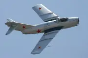 Mikoyan-Gurevich MiG-15 Jet Fighter Aircraft Mahogany Wood Model Replica Large