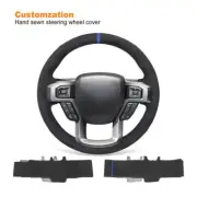 Hand-sewn Alcantara Car Steering Wheel Cover for Ford F-150 F-250 F-350 F-450