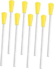 Kisangel 8pcs Durable Triangle Iron Mallets with Smooth Surface for Percussion Instruments Comfortable for Triangle Iron Metal Parts