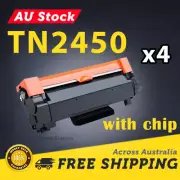 4x Non-OEM Toner TN2450 for Brother HL-L2350DW HL-L2375DW HL-L2395DW MFC-L2710DW