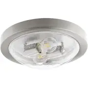 Quorum International 3502-13-65 Fort Worth Flush Mount Satin Nickel