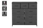 Ovela 9 Drawer Storage Chest (Charcoal), Charcoal‖Charcoal, Dressers & Chests of