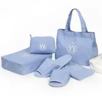 在飛比找蝦皮購物優惠-Wedgwood 經典野草莓刺繡枕巾2入組 藍色 白色,  