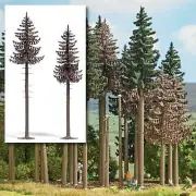 Busch 6167 A Scale Dead Spruce Trees -- 16 & 18cm Tall pkg(2)