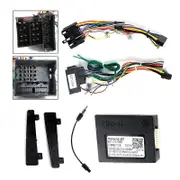 For 9" Android Car Radio Fascias For Mercedes-Benz C-CLASS W203 CL203 W209 W463 2004-2007 Power Cord Canbus BOX Frame Panel Kit cable canbus box
