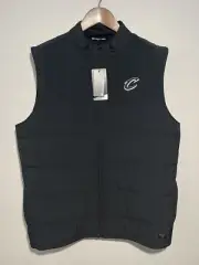 NEW Travis Mathew Cleveland Cavs Vest Mens XL Black Full Zip Jack Daniels