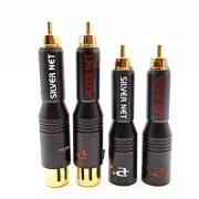 2X RCA Male to 3 Pin XLR Male Female Stereo Plug For Audio Speaker Subwoofer DAC