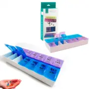 Weekly Pill Box AM PM Organizer Case Medicine Storage Vitamin Tablet Holder New