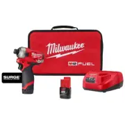 M12 FUEL SURGE 12V Lithium-Ion Brushless Cordless 1/4 In. Hex Impact Driver Comp