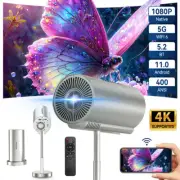 LED Projector 12000 Lumen 4K 1080P FHD 5G WiFi Movie Video Home Theater HDMI USB