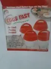 Tekno Egg Fast No Shell Peeling Needed Dishwasher Safe 4 pcs. Free Shipping!