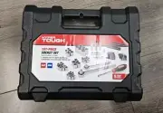 Hyper Tough 107 Piece 1/4, 3/8, 1/2 inch Drive Socket Set For Mechanic Use