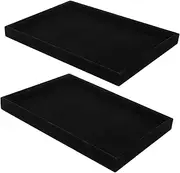 FOMIYES Elegant Velvet Jewelry Organizer Ring and Necklace Display Tray Jewelry Plate for Storage and Gifting