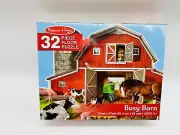 Melissa & Doug Busy Barn 32 Pc Floor Puzzle NIB