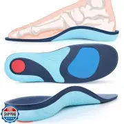Plantar Fasciitis Insoles, 220+ lbs High Arch Support Inserts for Women Men,