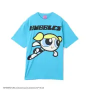The Powerpuff Girls X atmos pink Color T-shirt BLUE Japan New