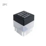 Solar Powered Outdoor LED Square Fence Light Garden Landscape Post Deck Lamp & ·