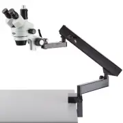 AmScope 7X-45X Trinocular Zoom Stereo Microscope +Articulating Arm w Clamp SM-6T
