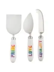 Thirstystone Rainbow Pride Sentiments Cheese Tool Set Of 3 NIB