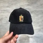 <THREEG>🏀ADIDAS 比利時國家隊 世足 足球 運動帽 燈芯絨 帽子 比利時國旗 隊徽 黑色 HM6669
