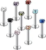 [Xpircn] 16G Labret Monroe Tragus Cartilage Helix Earring Piercing Jewelry Studs 6mm 8mm 10mm