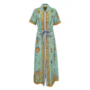 [ALEMAIS] Surrealist Summer Shirtdress