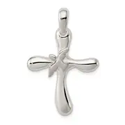 Sterling Silver Dove Cross Pendant