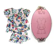 NEW PETER ALEXANDER Ladies Shortie Pajama Set Multi-coloured Small Tags