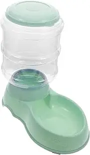 Automatic Cat Dog Feeder with Capacity Bite Resistant Easy to Fill Pet Feeding Container Light Green for Convenient Pet Care