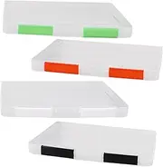DIYEAH 4Pcs File Holder Transparent Organizer for Documents Certificates and Cards Versatile Storage Box for Office and Travel Supplies Easy