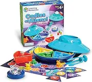 Learning Resources Oodles of Aliens Sorting Saucer, Fine Motor Skills, Counting and Sorting Toys, Preschool Games, Educational Toys, 48 Pieces, Ages 4+