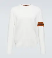 [Zegna] Zegna Ribbed-knit wool sweater AU 99 white