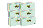 6 Pack Post-It Sticky Notes 76x76mm Square Marseille Pack 12 Pads