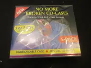 DIAMOND BOX Unbreakable CD DVD Single-Disc Cases Pack Of 5 NIP