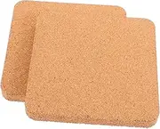2Pcs Thick Cork Board Small Bulletin Board for Wall Unfinished Cork Tiles for Craft Supplies and DIY Projects for Home Office and School Decor