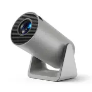 White Mini Projector 1080P 270 Built in Stand WiFi Bluetooth Portable Accessory