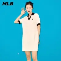 在飛比找momo購物網優惠-【MLB】連身裙 長版上衣 波士頓紅襪隊(3FOPB0333
