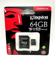 Kingston Technology 64GB Micro SD Adapter 4K Ultra HD - NEW