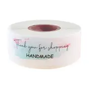120 Pcs/roll Thank You for Your Order Stickers Roll Pink Business Thank You Stickers for Shipping Bags Packaging Gift Sealing Labels
