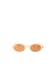 oval-frame sunglasses 51 Nude