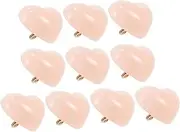[SAFIGLE] Heart Buttons Adjustable Pearl Buttons Button Maker Supplies Heart Shape Making Duvet Snaps Buttons for Sewing Decorative Dress Buttons Dresser Kit Recordable Hat Pink Resin
