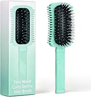 Curly Hair Defining and Styling Brush for Volume, Shaping Women's Curls (Green 1PC)