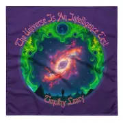 Timothy Leary Quote Bandana Psychedelic Universe Cosmic Intelligence LSD