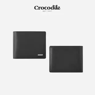 【原廠公司現貨】Crocodile 鱷魚 9卡夾 牛皮短夾 義大利防刮斜格紋Wind系列 0103-59051