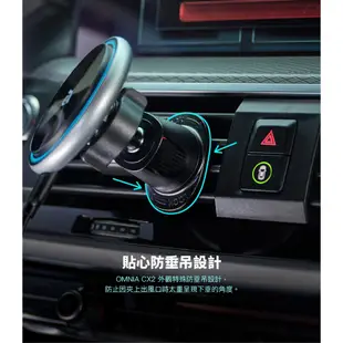 ADAM亞果元素 OMNIA C3 / CX1 / CX2 車用磁吸無線充電器 適用MagSafe