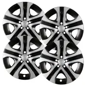Set of (4) 17" Silver/Black Hubcap Replacement, fits 2016-2018 Toyota Rav4 LE